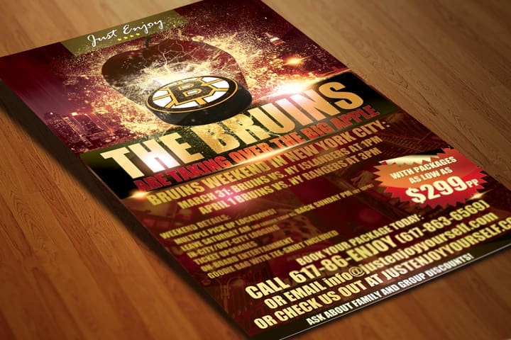 Bruins NY Weekend Poster