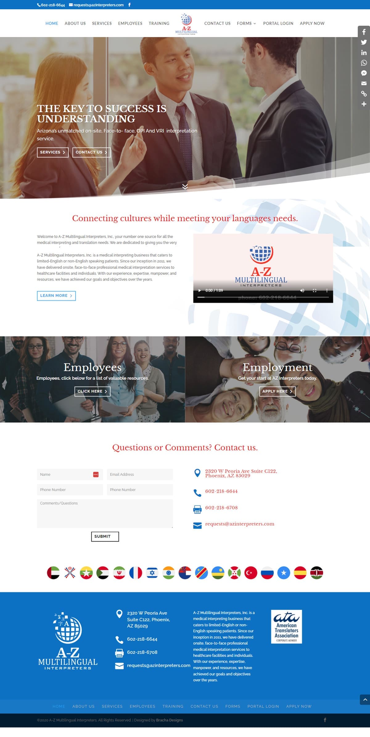 Multilingual Interpreter Website