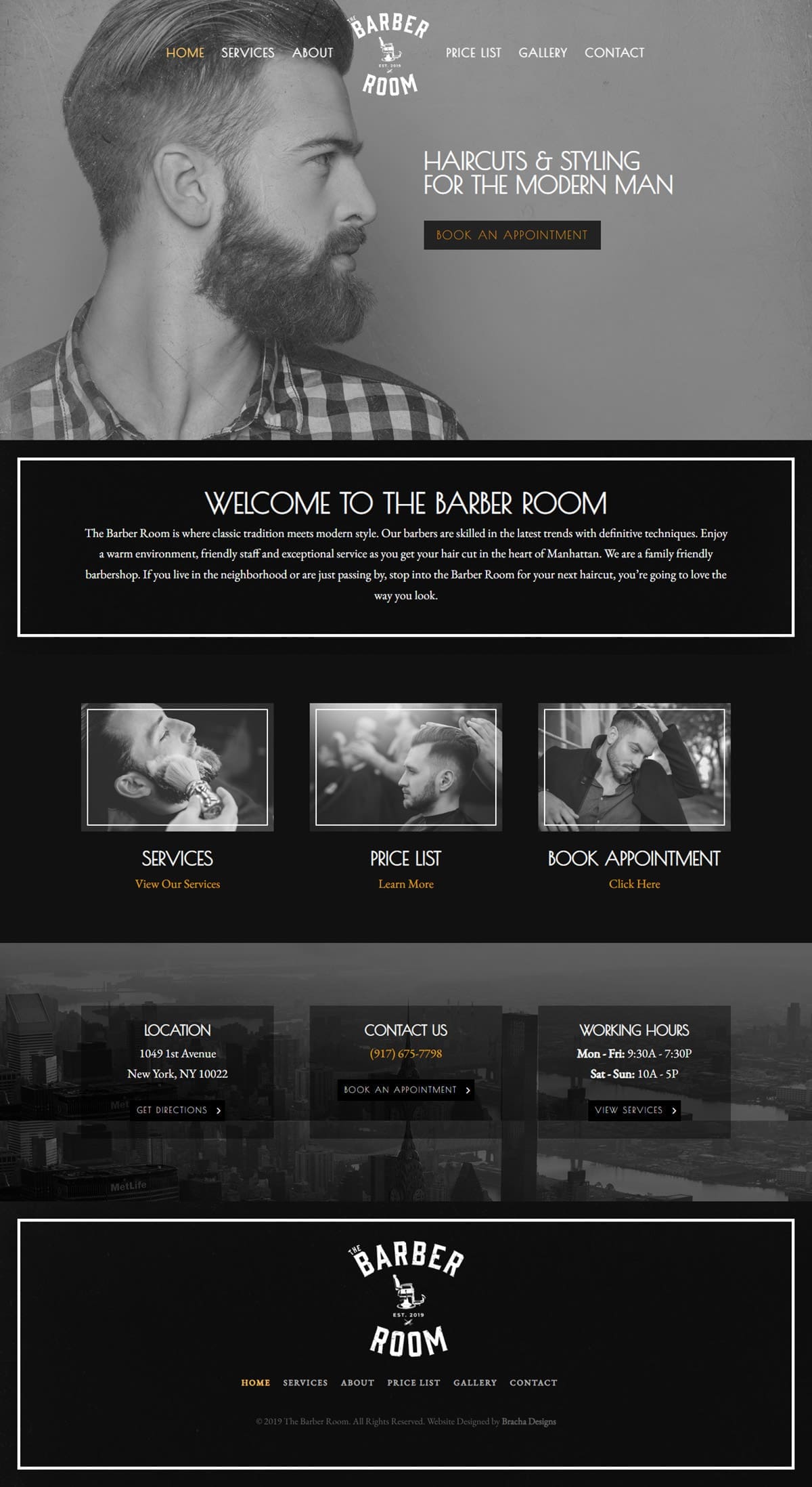 Manhattan Barber Website