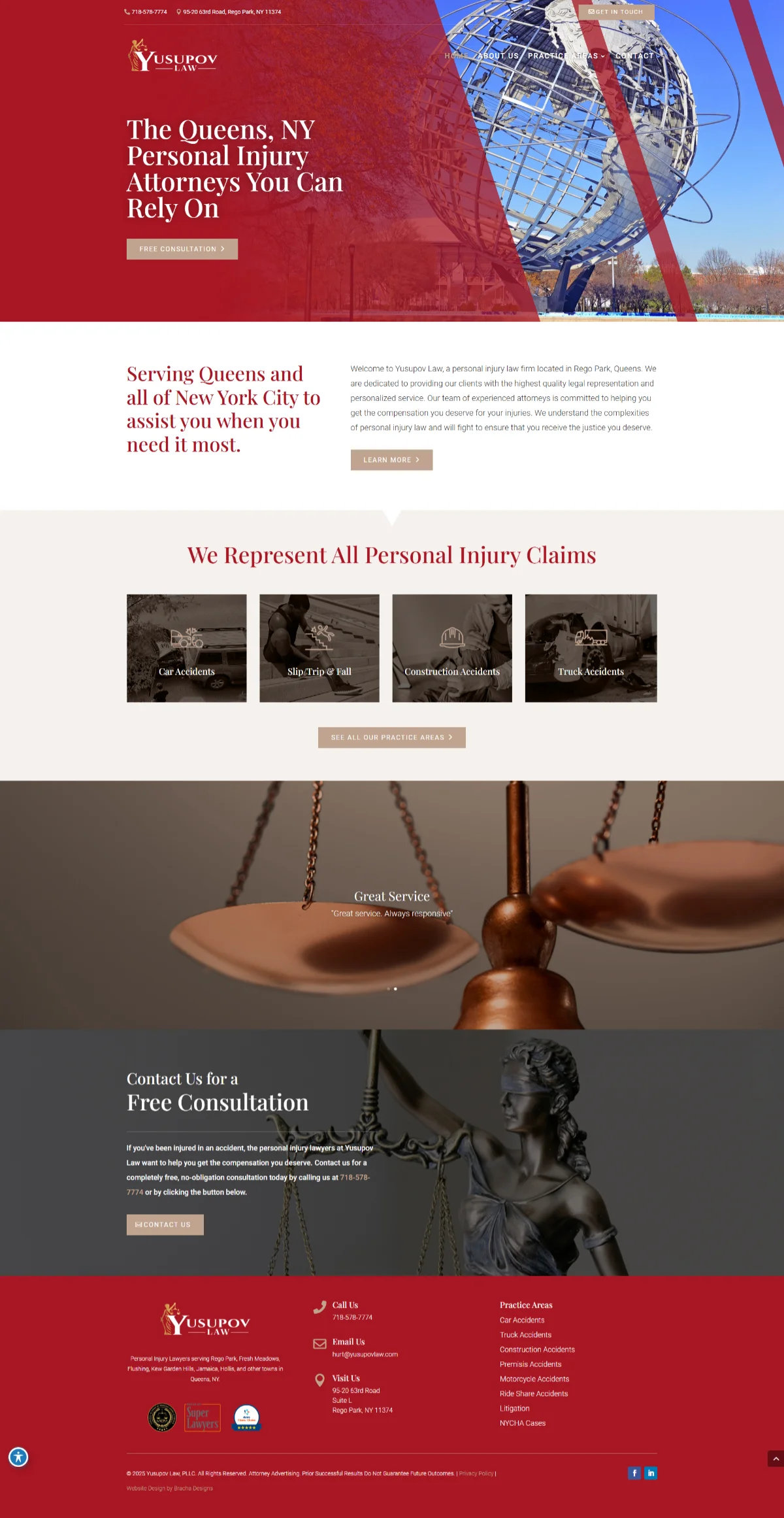 Personal Injury Attorney Website