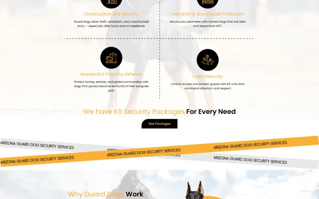 Guard Dog Security Service Website
