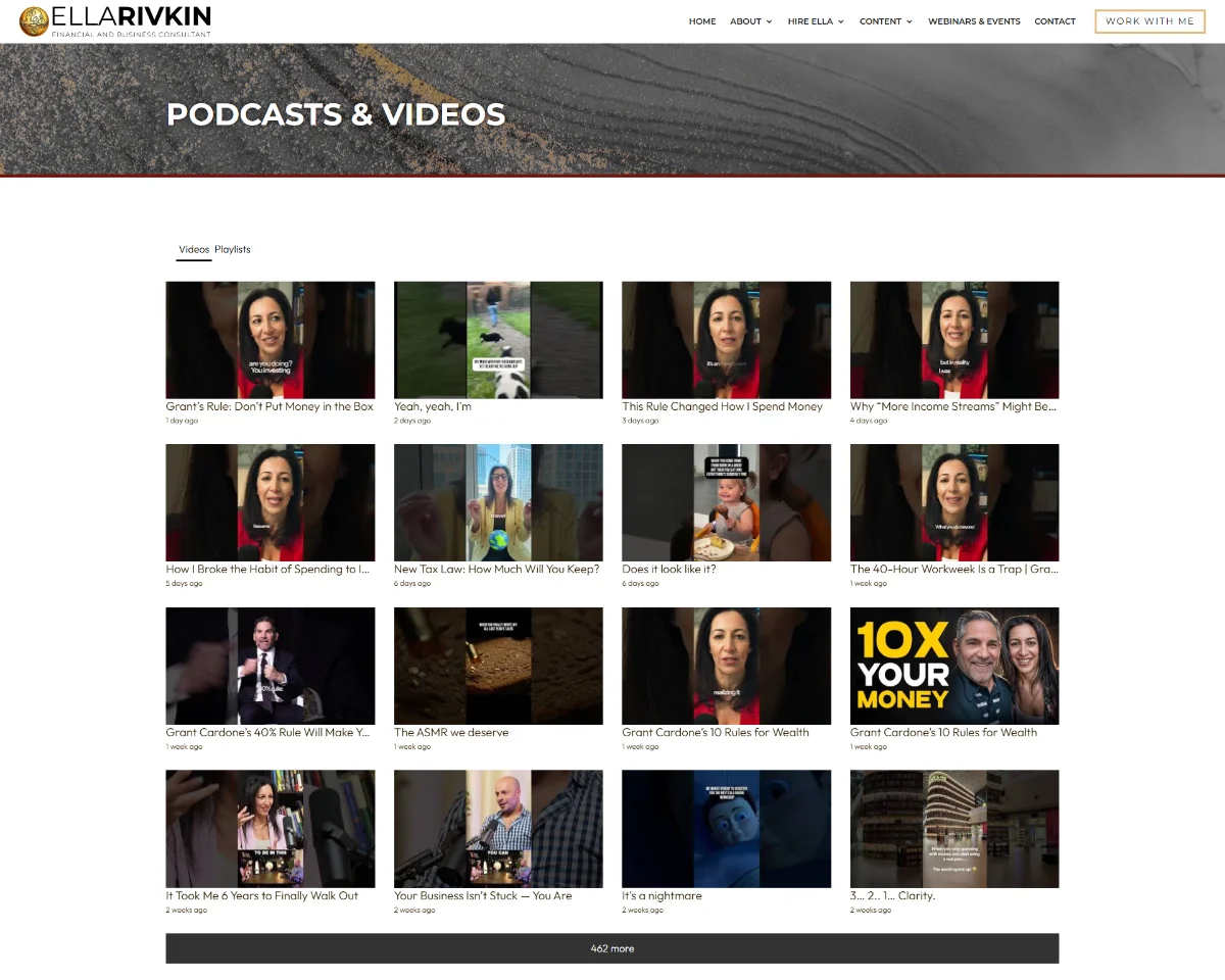 Website Design | Ella Rivkin Website Design | Ella Rivkin