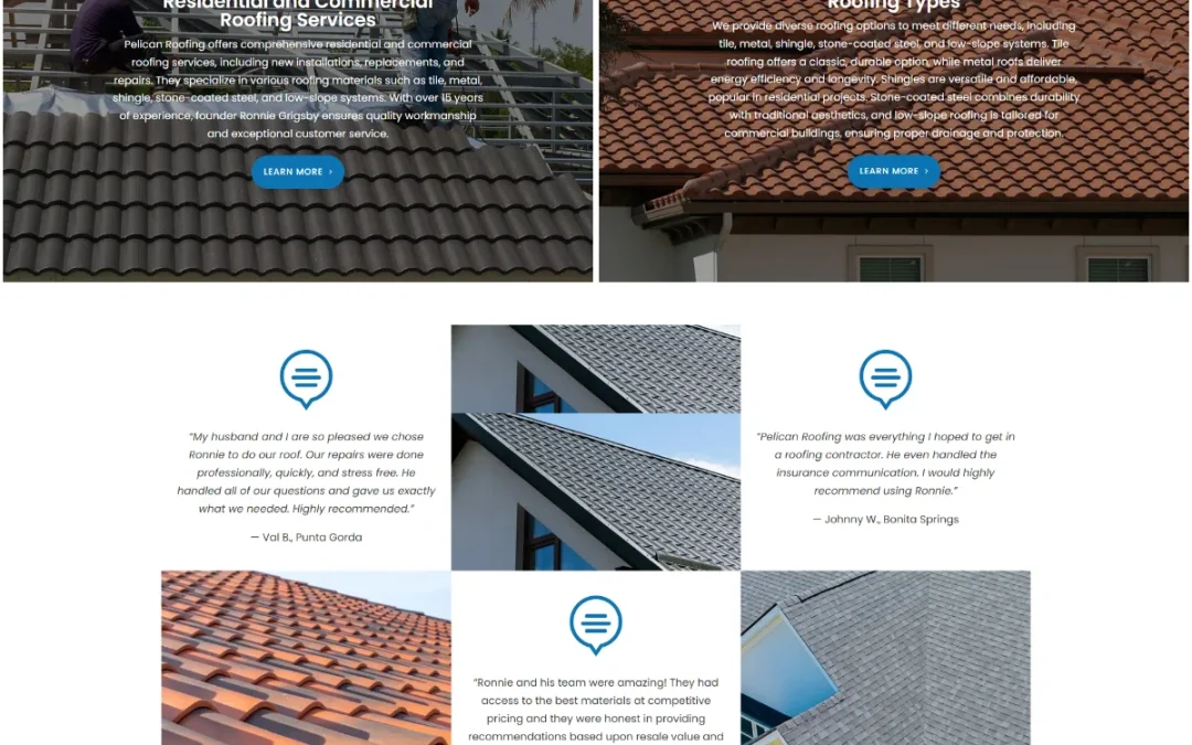 Roofing Company Website