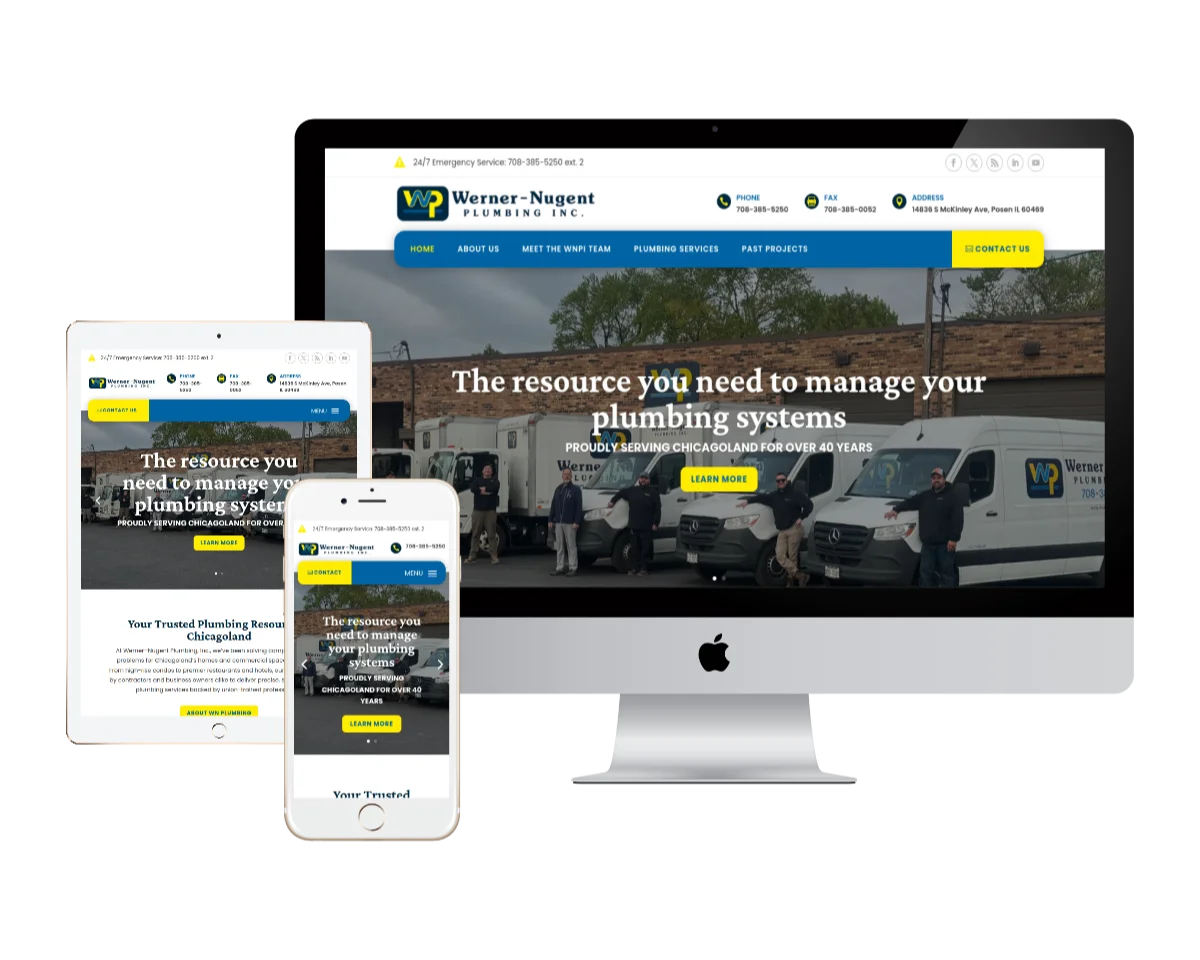 Website Design Werner Nugent Plumbing 1 Website Design Werner Nugent Plumbing 1