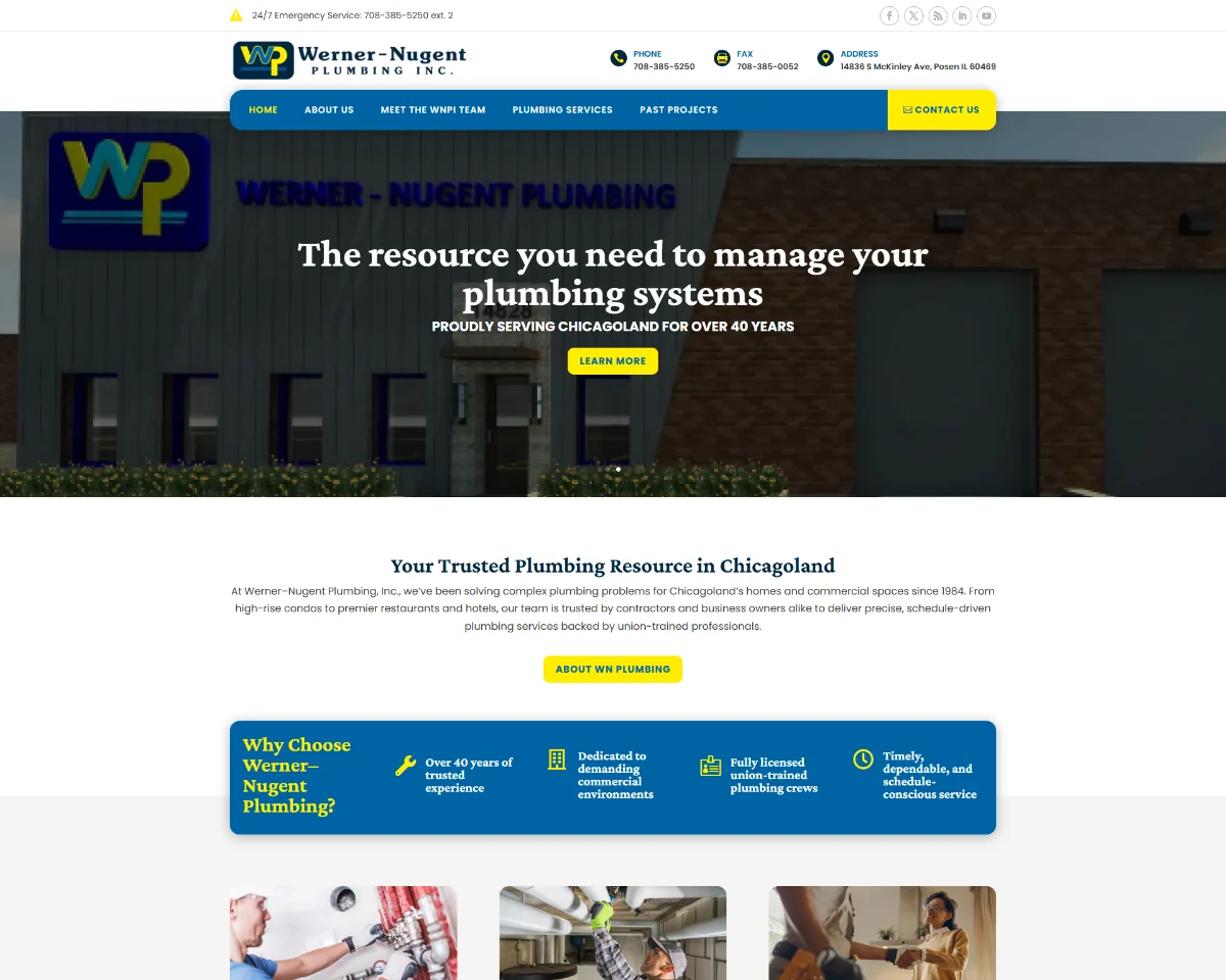 Website Design Werner Nugent Plumbing 3 Website Design Werner Nugent Plumbing 3
