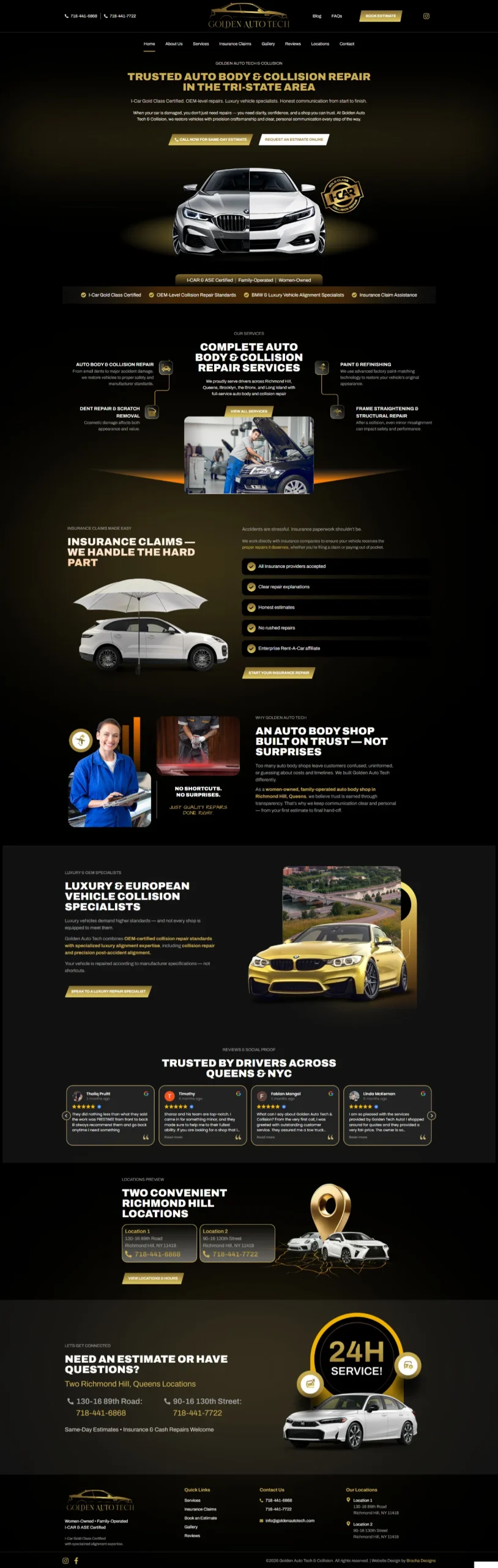 Auto Body Repair Website