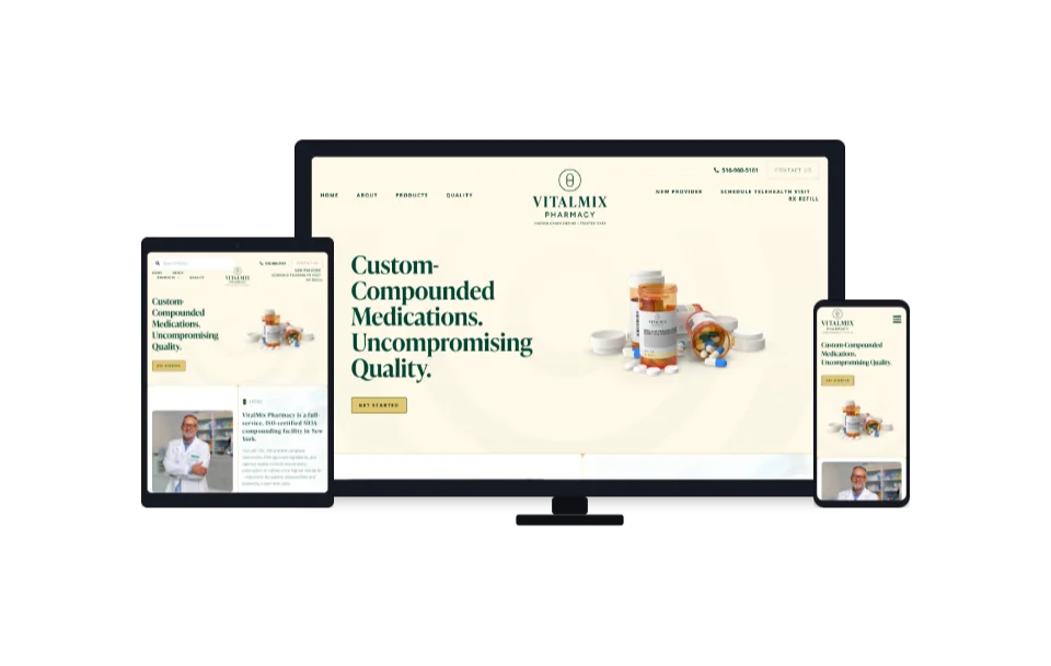 Website Design Vitalmix Pharmacy 1 Website Design Vitalmix Pharmacy 1