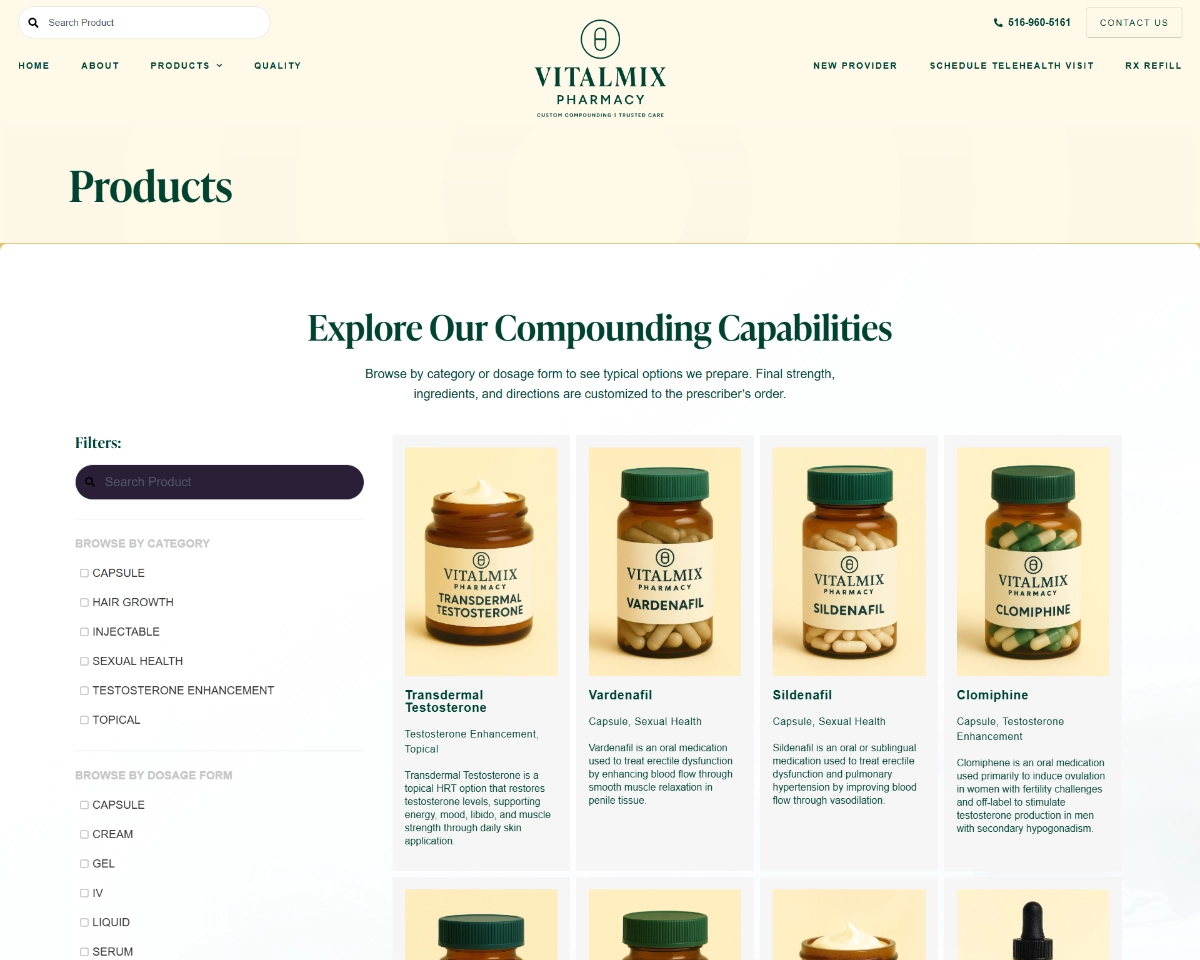 Website Design Vitalmix Pharmacy 4 Website Design Vitalmix Pharmacy 4