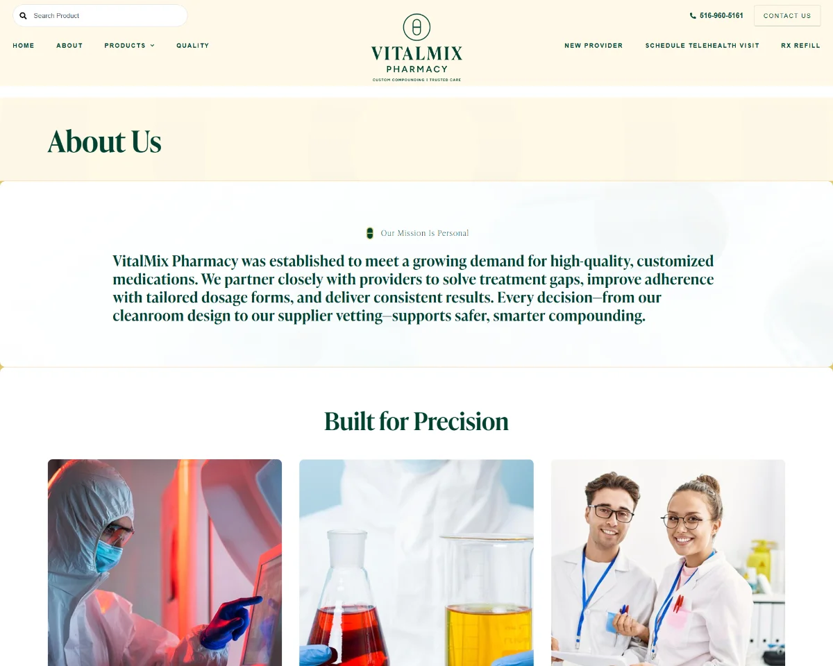 Website Design Vitalmix Pharmacy 5 Website Design Vitalmix Pharmacy 5
