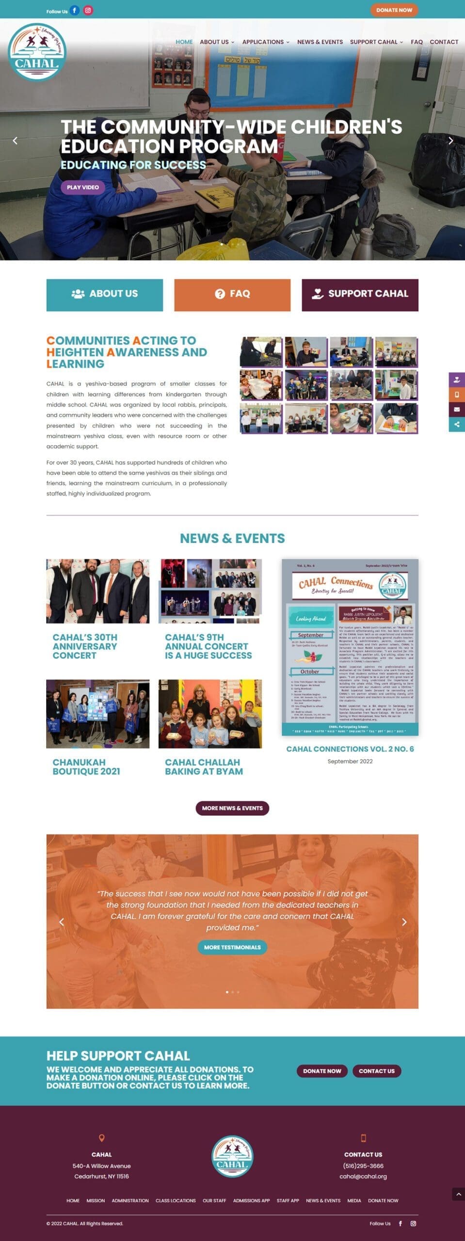 Children’s Education Program Website