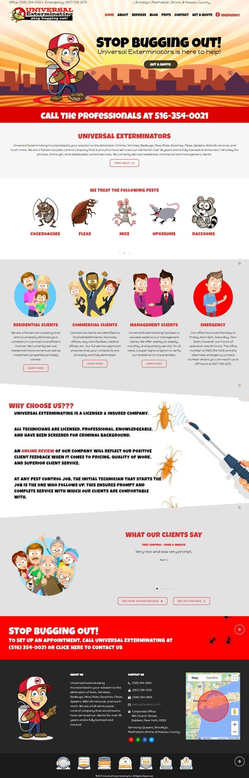 Exterminator Website