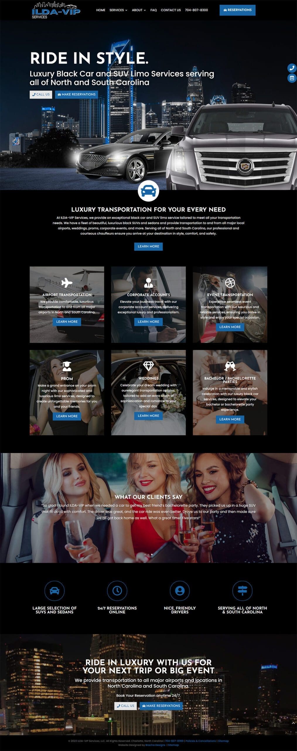 Luxury Limo Service Website