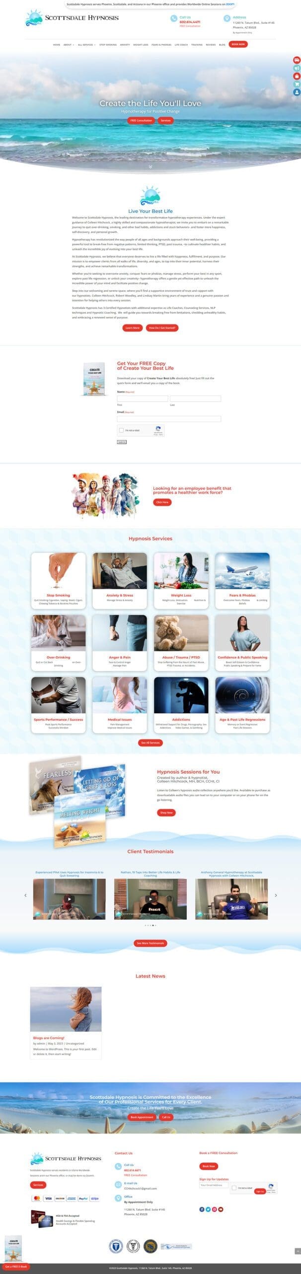Hypnotherapy Website
