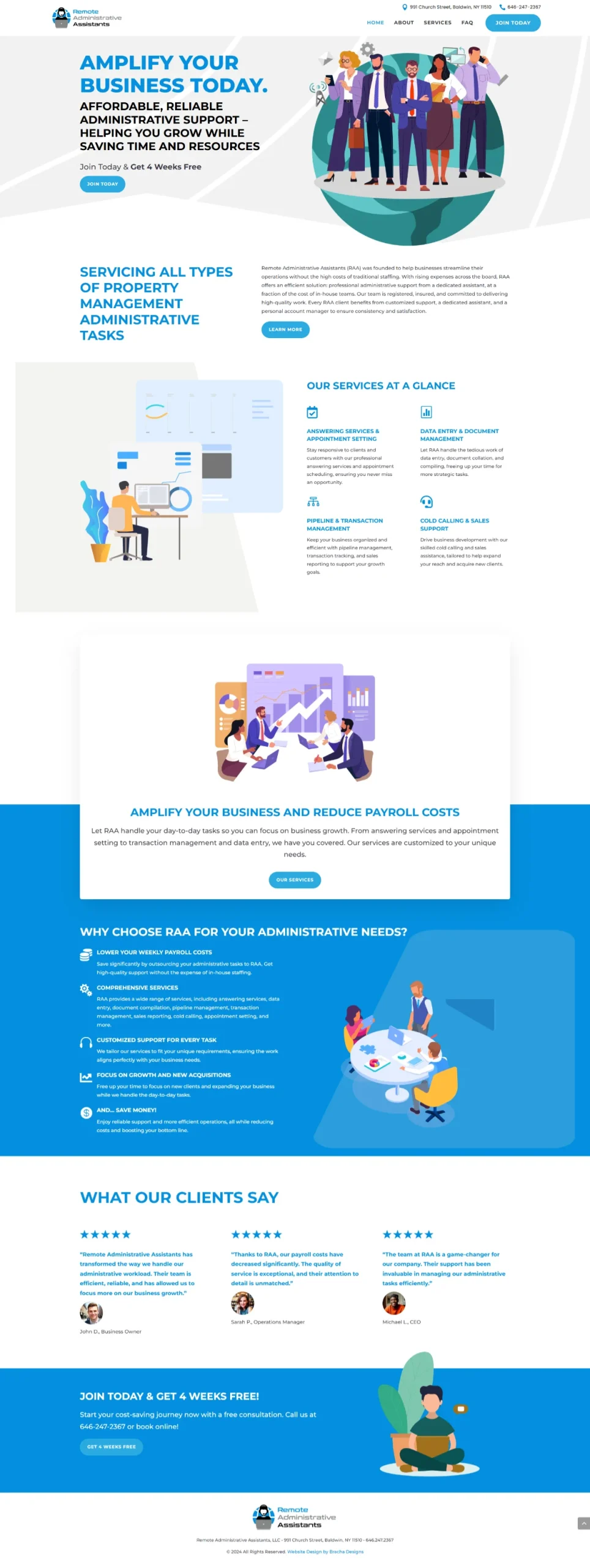 Virtual Assistant Website