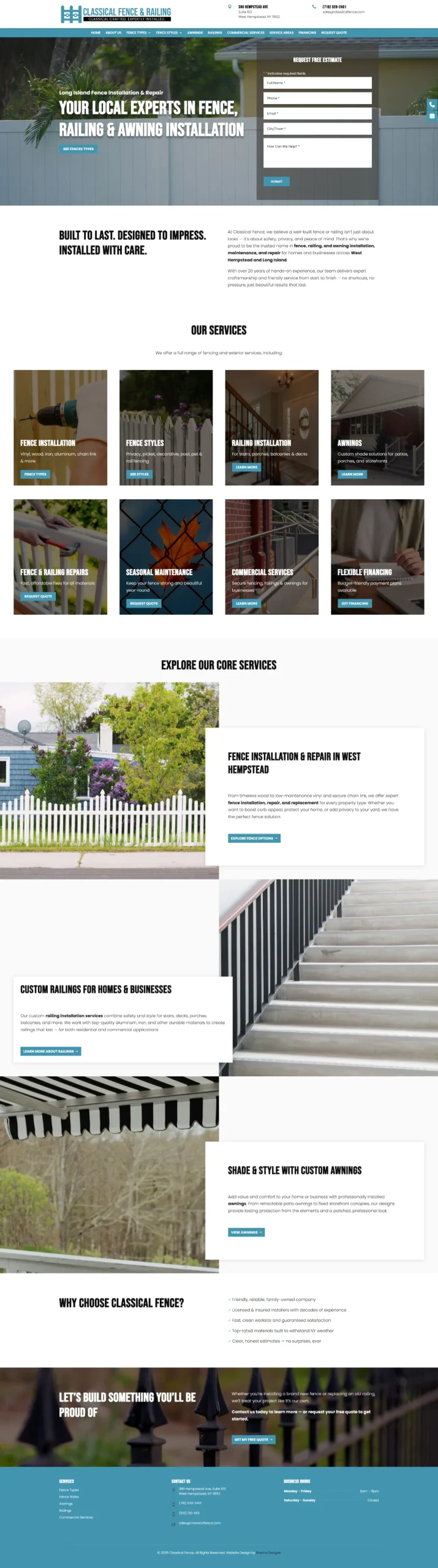 Website Desing Classical Fence Railing 2